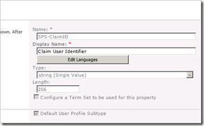 Claim User Identifier